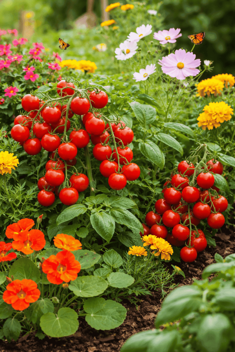 “Vous ne croirez jamais ce qui arrive quand vous plantez ces tomates à côté de vos fleurs !”