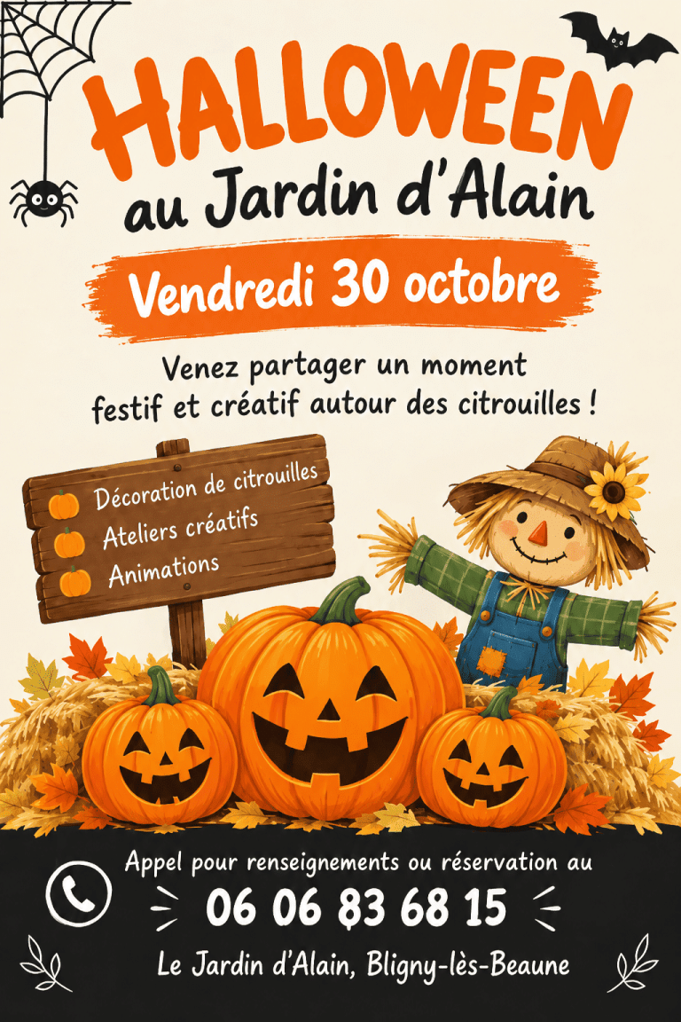HALLOWEEN AU JARDIN D’ALAIN